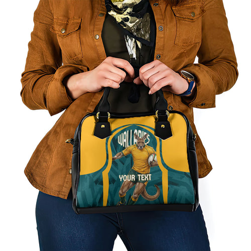 Personalized Wallabies Rugby Shoulder Handbag Australian Wallaby Kangaroo Team Graphic