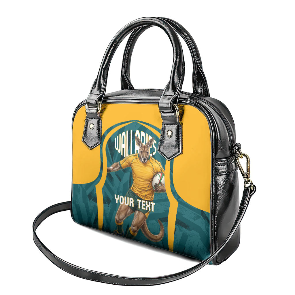 Personalized Wallabies Rugby Shoulder Handbag Australian Wallaby Kangaroo Team Graphic