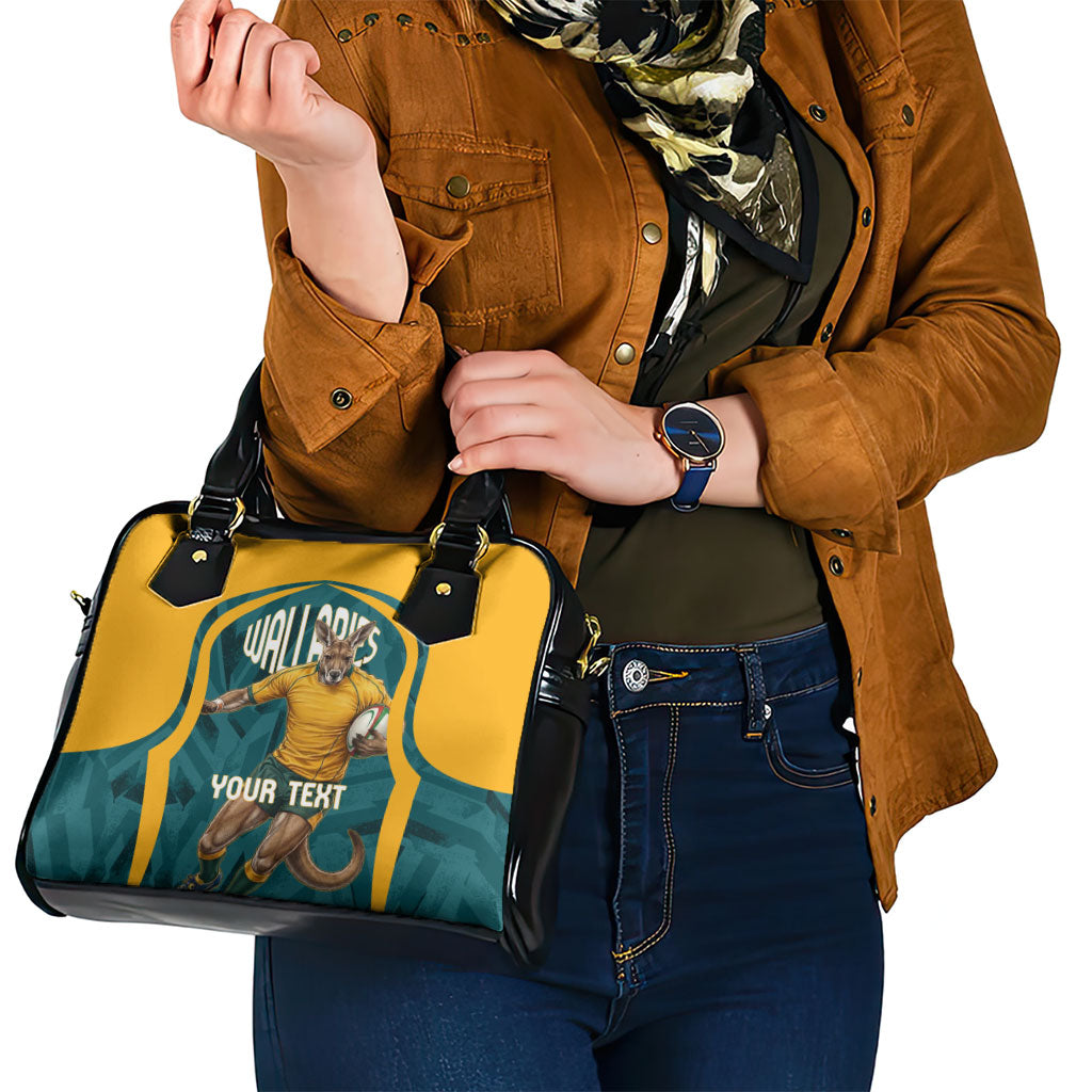 Personalized Wallabies Rugby Shoulder Handbag Australian Wallaby Kangaroo Team Graphic