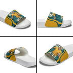 Personalized Wallabies Rugby Slide Sandals Australian Wallaby Kangaroo Team Graphic