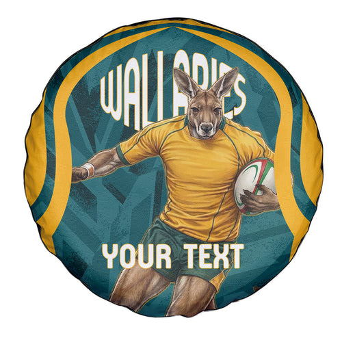 Personalized Wallabies Rugby Spare Tire Cover Australian Wallaby Kangaroo Team Graphic
