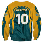 Personalized Wallabies Rugby Sweatshirt Australian Wallaby Kangaroo Team Graphic