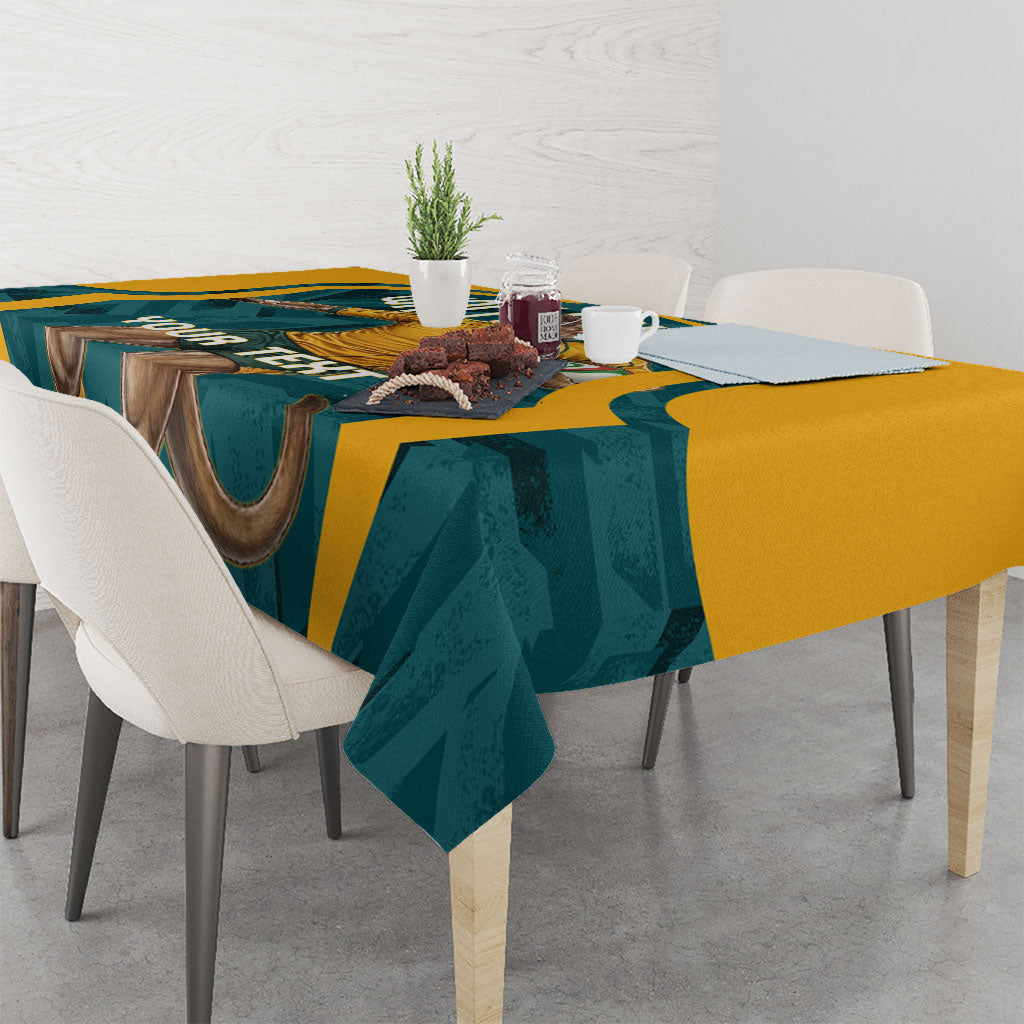 Personalized Wallabies Rugby Tablecloth Australian Wallaby Kangaroo Team Graphic