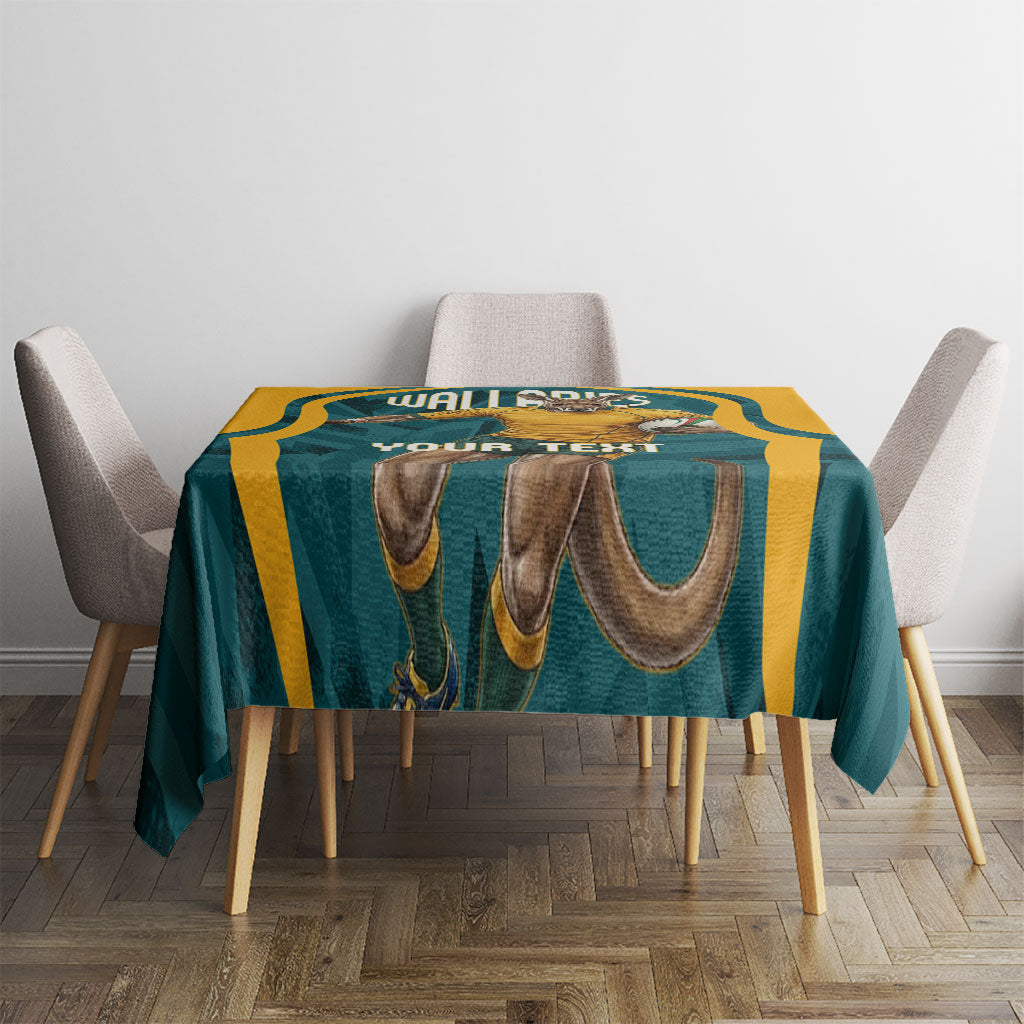 Personalized Wallabies Rugby Tablecloth Australian Wallaby Kangaroo Team Graphic