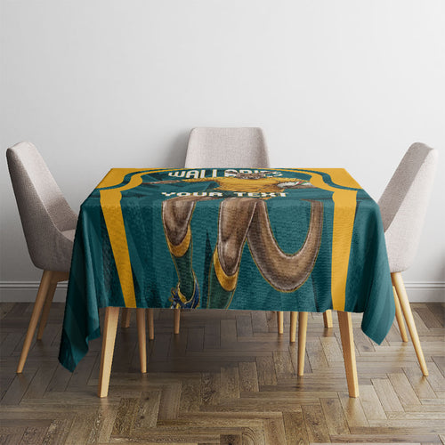 Personalized Wallabies Rugby Tablecloth Australian Wallaby Kangaroo Team Graphic