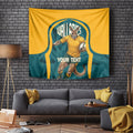 Personalized Wallabies Rugby Tapestry Australian Wallaby Kangaroo Team Graphic