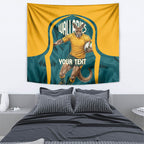 Personalized Wallabies Rugby Tapestry Australian Wallaby Kangaroo Team Graphic