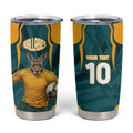 Personalized Wallabies Rugby Tumbler Cup Australian Wallaby Kangaroo Team Graphic