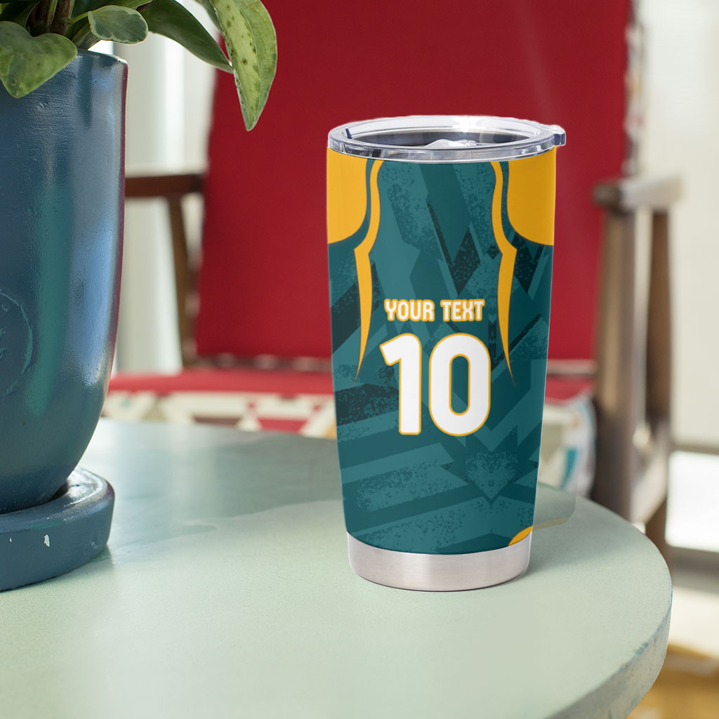 Personalized Wallabies Rugby Tumbler Cup Australian Wallaby Kangaroo Team Graphic