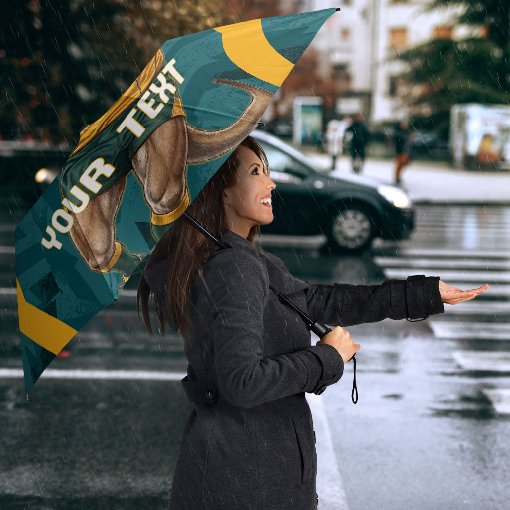 Personalized Wallabies Rugby Umbrella Australian Wallaby Kangaroo Team Graphic