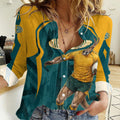 Personalized Wallabies Rugby Women Casual Shirt Australian Wallaby Kangaroo Team Graphic