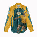 Personalized Wallabies Rugby Women Casual Shirt Australian Wallaby Kangaroo Team Graphic