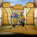Personalised Australian Rugby Wallabies Back Car Seat Cover Aboriginal Art Kangaroo Player Design