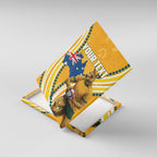 Personalised Australian Rugby Wallabies Canvas Wall Art Aboriginal Art Kangaroo Player Design