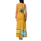 Personalised Australian Rugby Wallabies Family Matching Tank Maxi Dress and Hawaiian Shirt Aboriginal Art Kangaroo Player Design