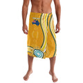 Personalised Australian Rugby Wallabies Lavalava Aboriginal Art Kangaroo Player Design
