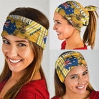 Personalised Australian Rugby Wallabies Neck Gaiter Aboriginal Art Kangaroo Player Design