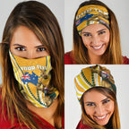 Personalised Australian Rugby Wallabies Neck Gaiter Aboriginal Art Kangaroo Player Design