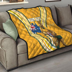 Personalised Australian Rugby Wallabies Quilt Aboriginal Art Kangaroo Player Design