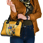 Personalised Australian Rugby Wallabies Shoulder Handbag Aboriginal Art Kangaroo Player Design