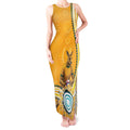 Personalised Australian Rugby Wallabies Tank Maxi Dress Aboriginal Art Kangaroo Player Design