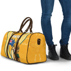 Personalised Australian Rugby Wallabies Travel Bag Aboriginal Art Kangaroo Player Design