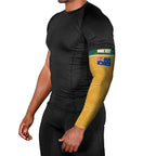 Personalised Australia Rugby Arm Sleeves Wallabies Kangaroo Player Aboriginal Pattern