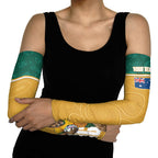 Personalised Australia Rugby Arm Sleeves Wallabies Kangaroo Player Aboriginal Pattern