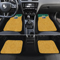 Personalised Australia Rugby Car Mats Wallabies Kangaroo Player Aboriginal Pattern
