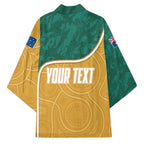 Personalised Australia Rugby Kimono Wallabies Kangaroo Player Aboriginal Pattern
