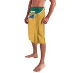 Personalised Australia Rugby Lavalava Wallabies Kangaroo Player Aboriginal Pattern