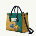 Personalised Australia Rugby Leather Bag Wallabies Kangaroo Player Aboriginal Pattern