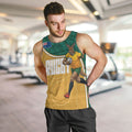 Personalised Australia Rugby Men Tank Top Wallabies Kangaroo Player Aboriginal Pattern