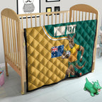Personalised Australia Rugby Quilt Wallabies Kangaroo Player Aboriginal Pattern