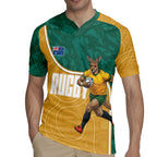 Personalised Australia Rugby Rugby Jersey Wallabies Kangaroo Player Aboriginal Pattern