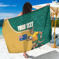 Personalised Australia Rugby Sarong Wallabies Kangaroo Player Aboriginal Pattern