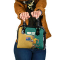 Personalised Australia Rugby Shoulder Handbag Wallabies Kangaroo Player Aboriginal Pattern