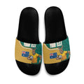 Personalised Australia Rugby Slide Sandals Wallabies Kangaroo Player Aboriginal Pattern