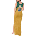 Personalised Australia Rugby Tank Maxi Dress Wallabies Kangaroo Player Aboriginal Pattern