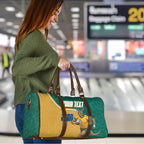 Personalised Australia Rugby Travel Bag Wallabies Kangaroo Player Aboriginal Pattern