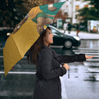 Personalised Australia Rugby Umbrella Wallabies Kangaroo Player Aboriginal Pattern