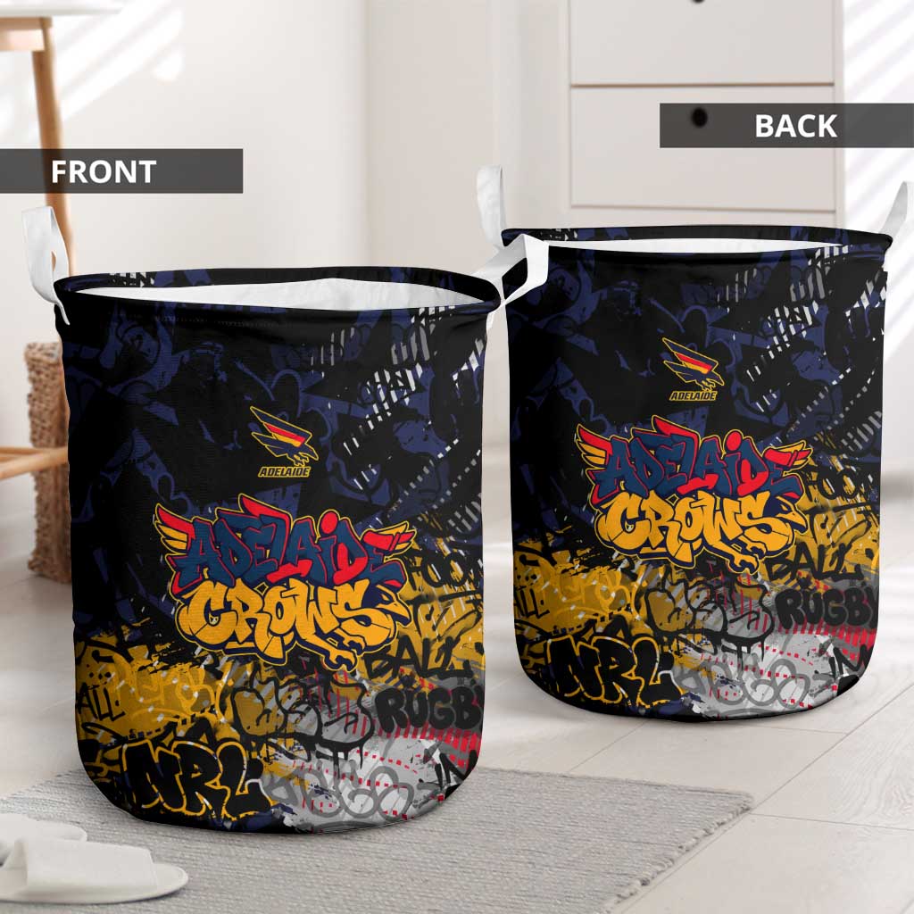 Adelaide Crows Laundry Basket Urban Graffiti Street Art - Bold Abstract Spray Paint