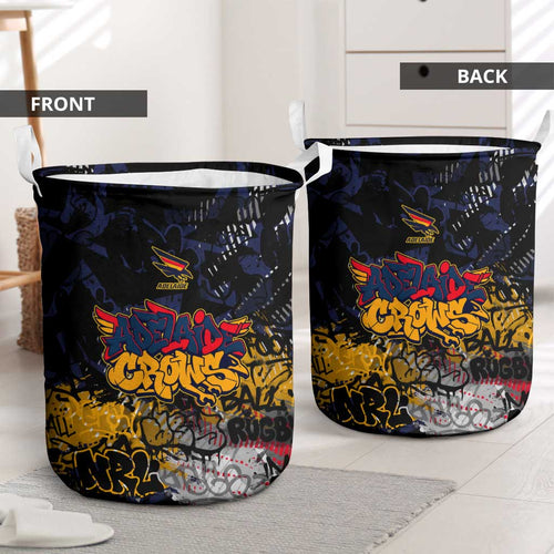 Adelaide Crows Laundry Basket Urban Graffiti Street Art - Bold Abstract Spray Paint