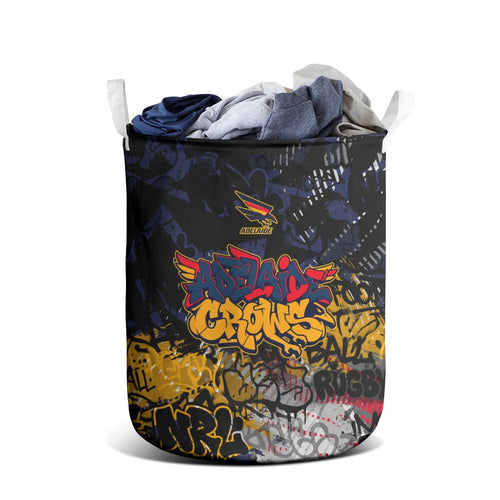 Adelaide Crows Laundry Basket Urban Graffiti Street Art - Bold Abstract Spray Paint