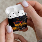 Adelaide Crows AirPods Case Urban Graffiti Street Art - Bold Abstract Spray Paint