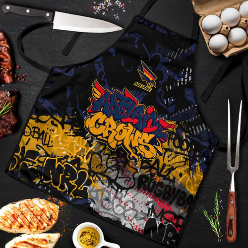 Adelaide Crows Apron Urban Graffiti Street Art - Bold Abstract Spray Paint