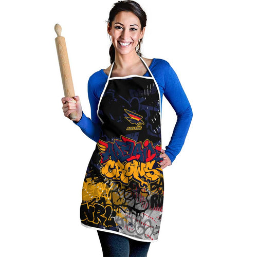 Adelaide Crows Apron Urban Graffiti Street Art - Bold Abstract Spray Paint