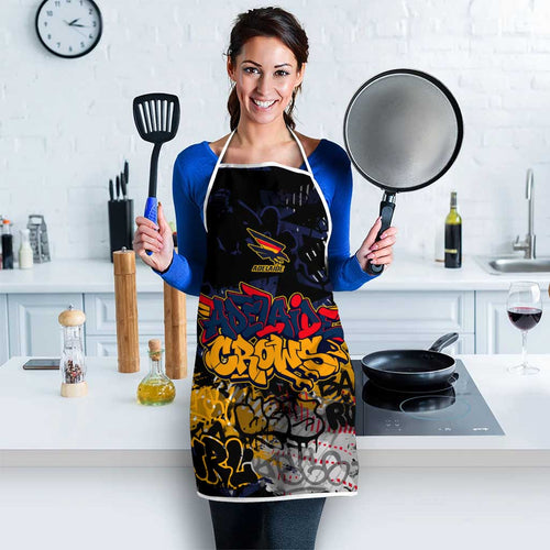 Adelaide Crows Apron Urban Graffiti Street Art - Bold Abstract Spray Paint