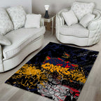 Adelaide Crows Area Rug Urban Graffiti Street Art - Bold Abstract Spray Paint