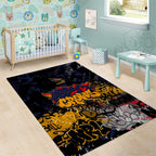 Adelaide Crows Area Rug Urban Graffiti Street Art - Bold Abstract Spray Paint